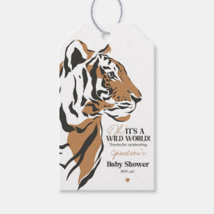 tiger baby shower favour gift tag