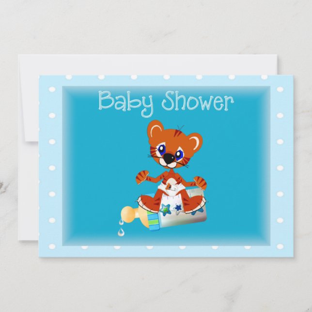 Tiger  Baby Shower Invitation (Front)