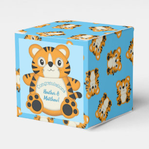 Tiger Baby Shower Safari Favour Box