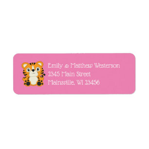 Tiger Baby Shower Safari Pink Girl