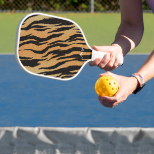 Tiger Background Personalised Pickleball Paddle
