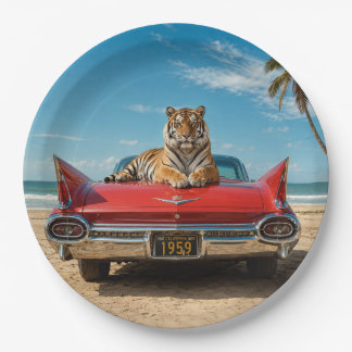 Tiger Balm By the Sea No 2 Paper Plate