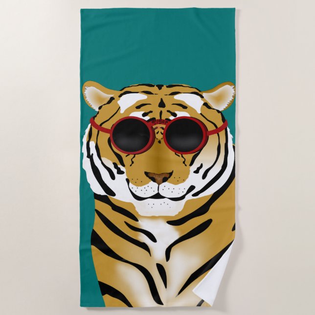 Tiger Beach Towel (Front)
