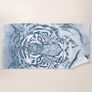 tiger beach towel