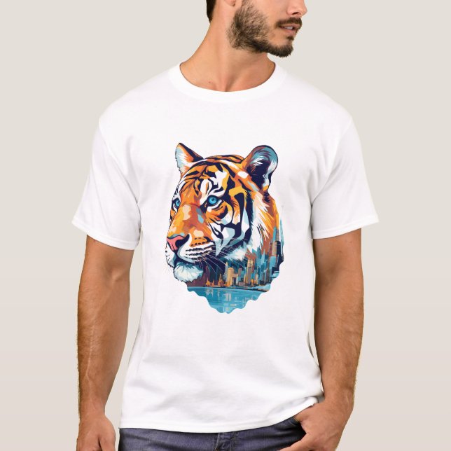 Tiger Beast Animal World Wildlife Beauty Discovery T-Shirt (Front)
