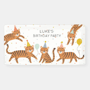 Tiger Birthday Banner