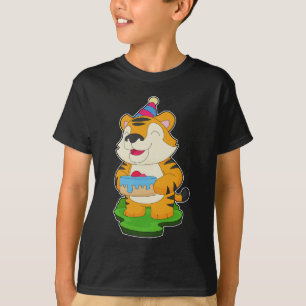 Tiger Birthday Cake T-Shirt