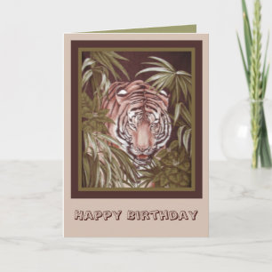 Tiger Birthday Card