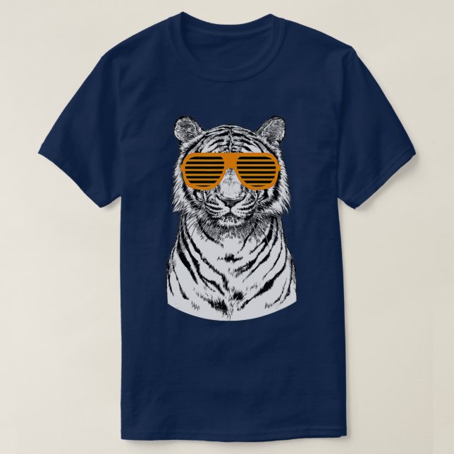 Tiger Birthday for Boys Wild Life Safari Animal Th T-Shirt (Design Front)