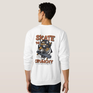 Tiger bites a skateboard T-Shirt Sweatshirt