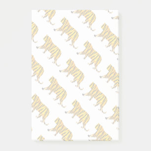 Tiger Black and Orange Print Post-it Notes