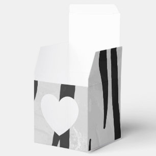Tiger Black and White Print Favour Box