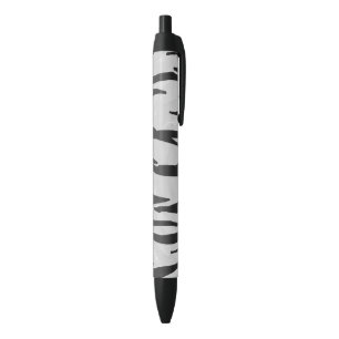 Tiger Black and White Print Ink Pen