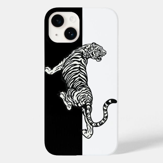 Tiger Black White  Case-Mate iPhone Case (Back)
