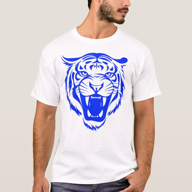 tiger bleu T-Shirt (Front)