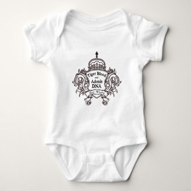 TIGER BLOOD ADONIS DNA BABY BODYSUIT (Front)