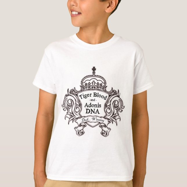 TIGER BLOOD ADONIS DNA T-Shirt (Front)