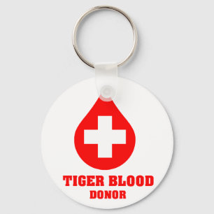 Tiger Blood Donor Key Ring