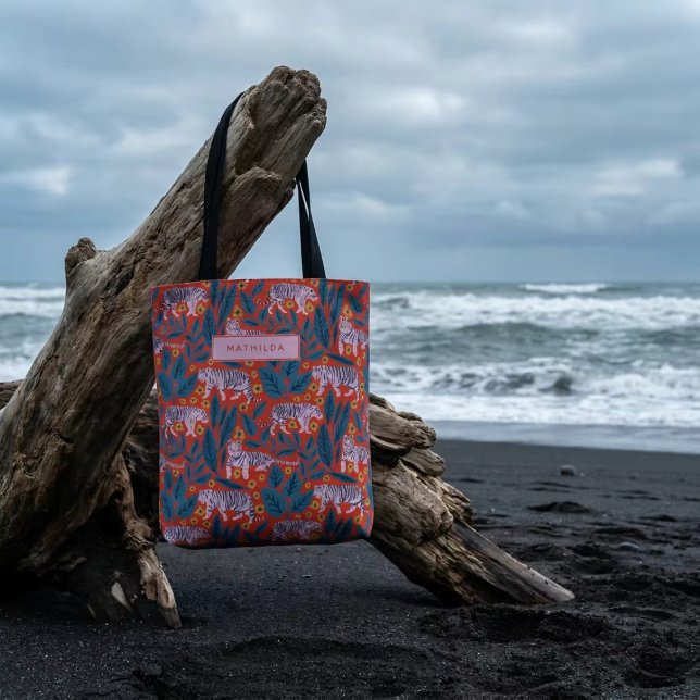 Tiger Bloom Parade Tote Bag (Creator Uploaded)