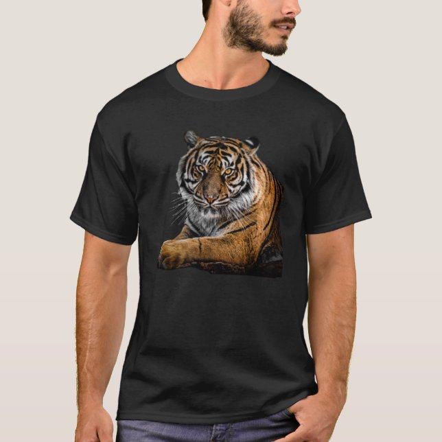 Tiger body Tiger face T-Shirt (Front)