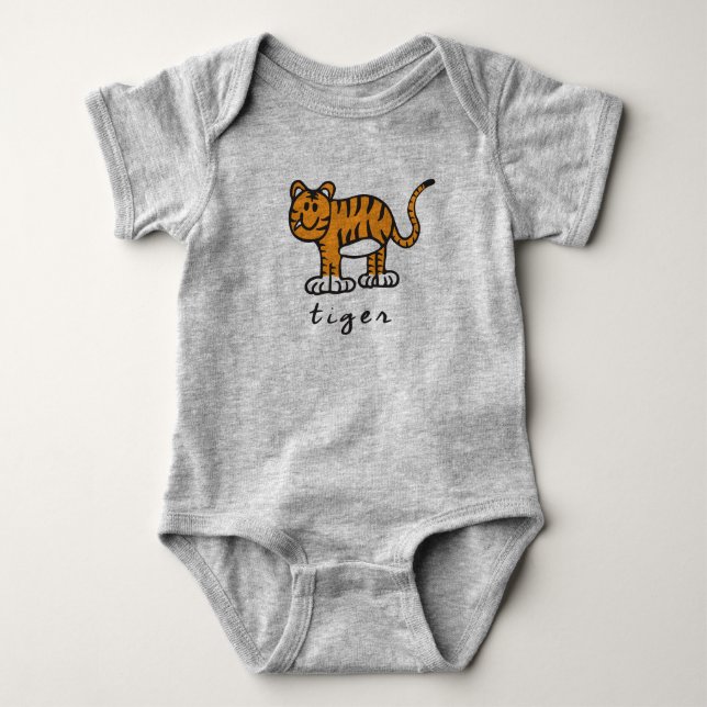 Tiger Bodysuit or One Piece (no underbase shown) (Front)