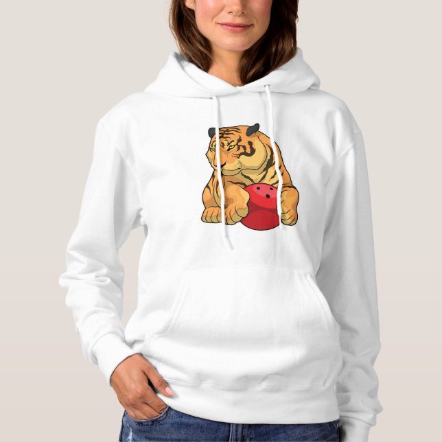 Tiger Bowling Bowling ball Hoodie (Front)