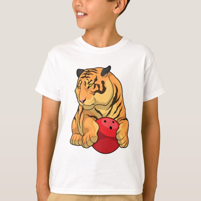 Tiger Bowling Bowling ball T-Shirt (Front)