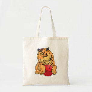 Tiger Bowling Bowling ball Tote Bag