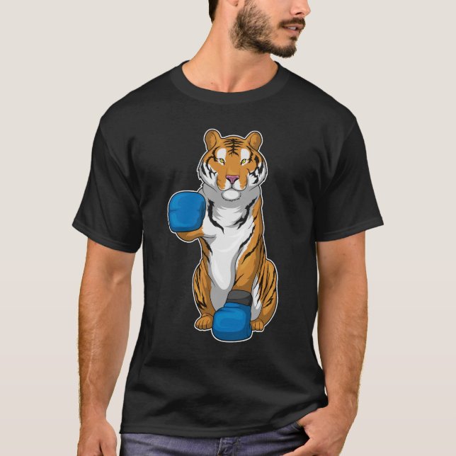 Tiger Boxer Boxing gloves T-Shirt (Front)