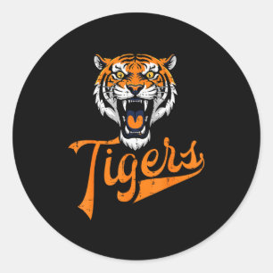 Tiger Boys Girls Teen Kids Men Youth Women  Classic Round Sticker