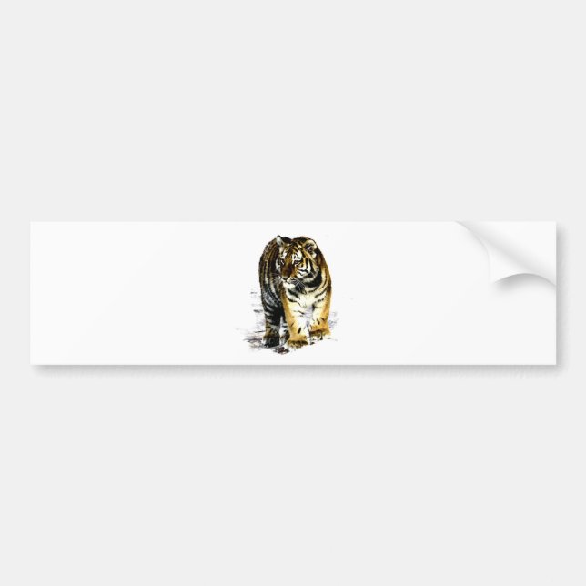 Tiger Bumper Sticker (Front)