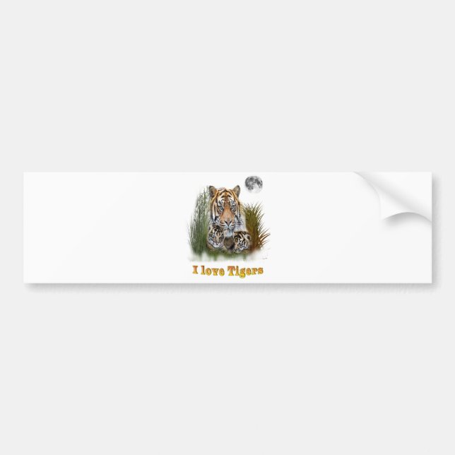 Tiger Bumper Sticker (Front)