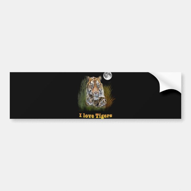 Tiger Bumper Sticker (Front)