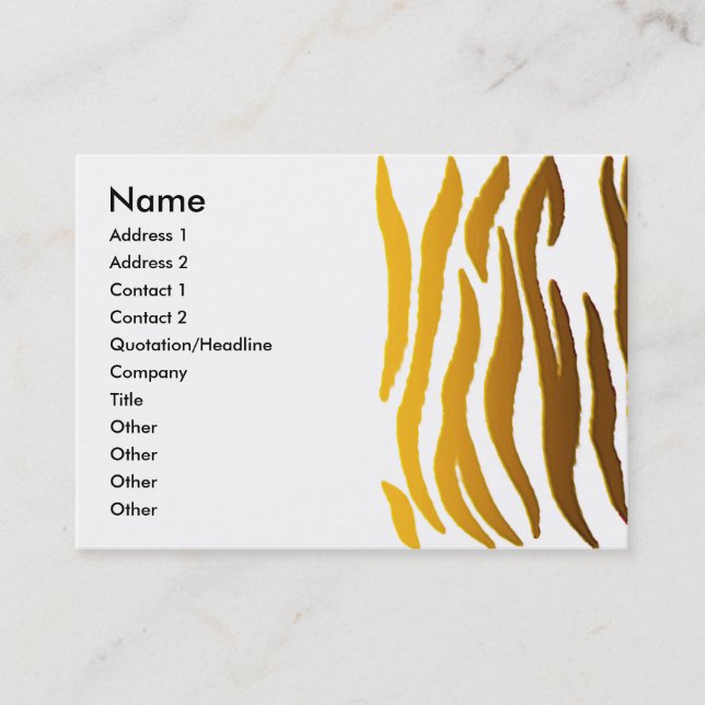 Tiger | business card (Front)