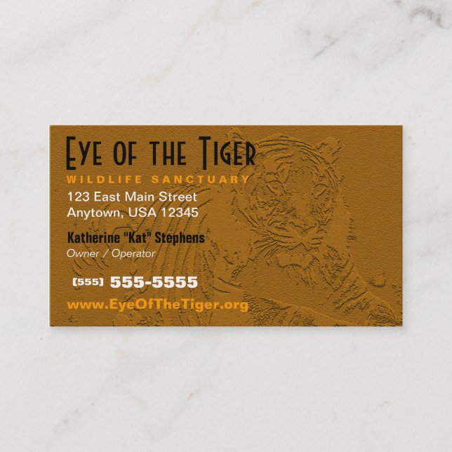Tiger Business Card (Front)