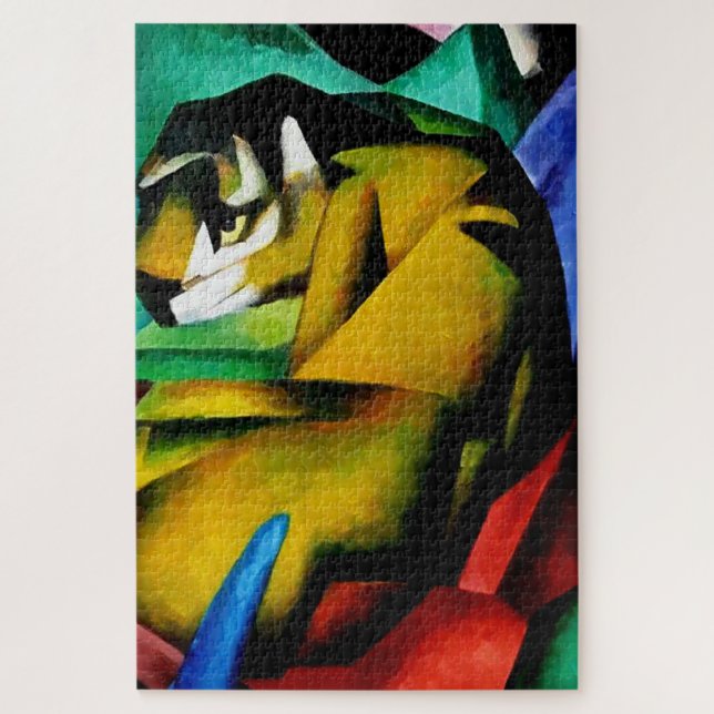 “Tiger” by Franz Marc Jigsaw Puzzle (Vertical)