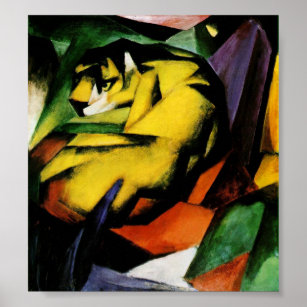 Tiger by Franz Marc. Poster