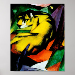Tiger by Franz Marc Poster