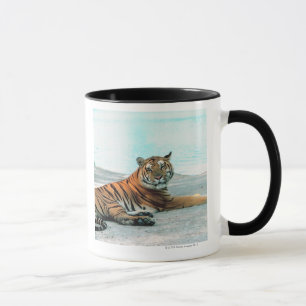 Tiger by river mug