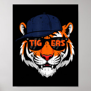 Tiger Cap Boys Youth Teen Kids Men Women Girls Poster