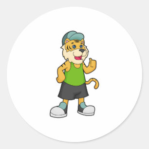 Tiger Cap Classic Round Sticker