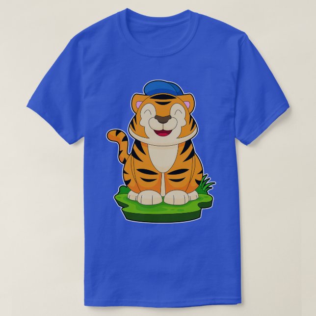 Tiger Cap T-Shirt (Design Front)