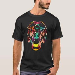 Tiger Cat Animal Tiger Head Colourful Painting 2 T-Shirt