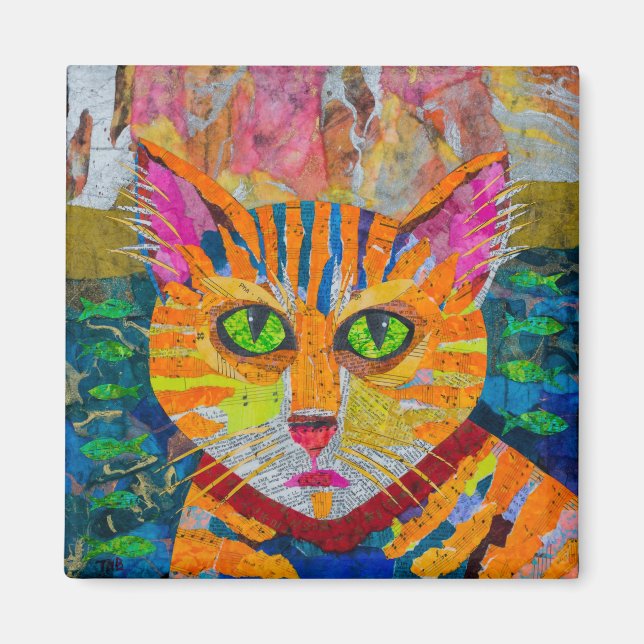 Tiger Cat Magnet (Front)