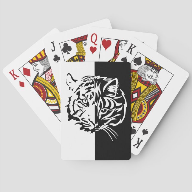 tiger / cat playing cards (Back)