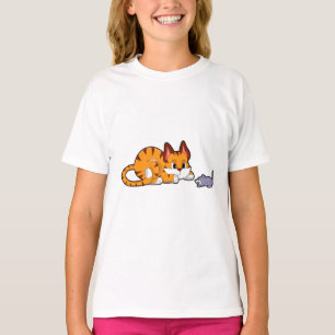 Tiger cat with Mouse T-Shirt