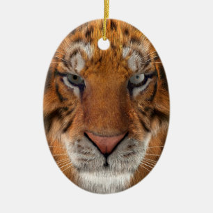 Tiger Ceramic Tree Decoration