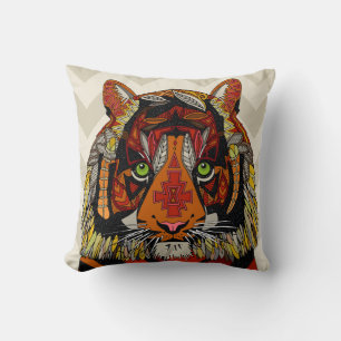 tiger chief neutral chevron cushion