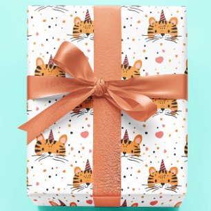 Tiger Child Birthday  Wrapping Paper