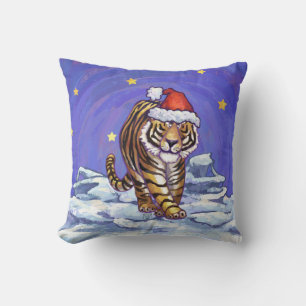 Tiger Christmas Cushion